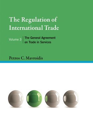 cover image of The Regulation of International Trade, Volume 3